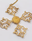 EXTREMELY RARE Slim Barrett (Beckham wedding’s crown designer) Cross necklace