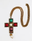 "Viva Paquita" oversize cross necklace