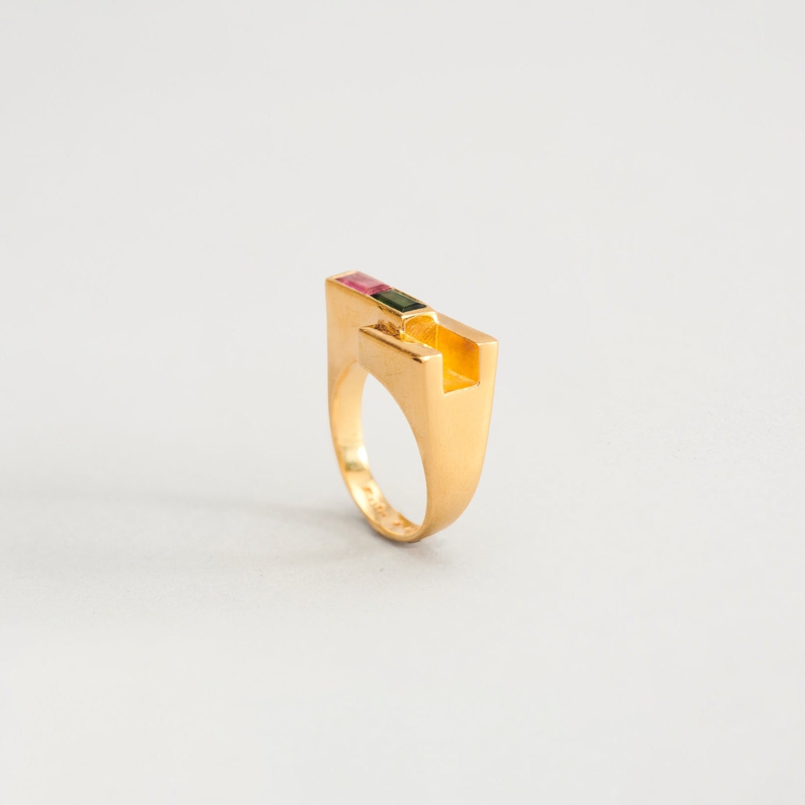 Bague Vintage Plaquée Or Taille 56 - Élégance Intemporelle Pour Homme