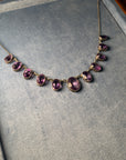 1930s Silver and Amethyst Delicate Necklace