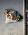 1980s Chunky Tank style Link Silver Bracelet