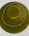 1980s Gold-Plated Double Twist Chain Necklace