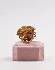 « Mulu Reggio E. » Upcycled golden rococo ring