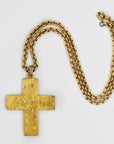 "Jacky de G" statement cross golden necklace