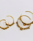 "Mulu Reggio E." baroque oriental golden hoops