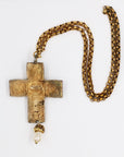 "Viva Paquita" oversize cross necklace