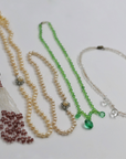 Pearly and glass necklaces from 1920 to 1960