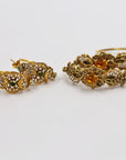 "Mulu Reggio E." baroque oriental golden hoops