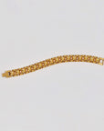 Gold-plated watch link chain bracelet