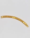 Gold-plated watch link chain bracelet