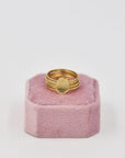Gold-plated harem ring