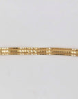 Perfect gold-plated laminated bracelet