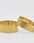 Gold-plated reversible bracelets