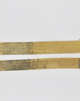 Gold-plated reversible bracelets