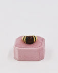 Gold-plated and wood ring