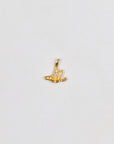 Playful gold-plated pendant (and gift chain)