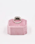 Diamond and silver art deco ring from the 30s