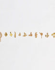 Playful gold-plated pendant (and gift chain)