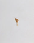 Playful gold-plated pendant (and gift chain)