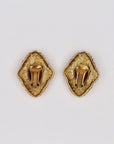 « Goldette » 60s red compact clips