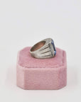 Timeless topaz and silver signet ring