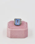 Timeless topaz and silver signet ring