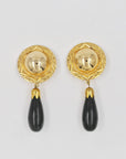 Bold golden and black clips