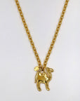 "A&T Gillier" camel golden necklace