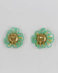 Playful colorfuls pearls flower compact clip