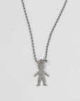 Cute little mexico men silver necklace