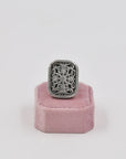 Gerochristo silver oversize signet ring
