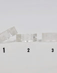 Oversize rock crystal rings