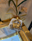 Golden crab pendant