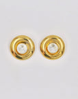 Shiny solitaire golden clip