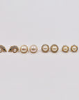 Pearly earrings for pierced ears