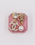 Mismatched Chanel earrings (pierced ears)