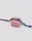 Blue and silver bracelet