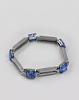 Blue and silver bracelet