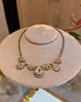 Shiny teardrops and cascade princess necklace