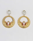 Golden oversize crescent moon clips