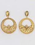 Golden oversize crescent moon clips