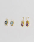 Handmade Italian gilded silver earrings