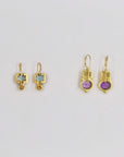 Handmade Italian gilded silver earrings