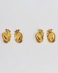 Organic flowery golden clips