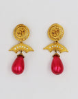 Fuchsia and golden clips