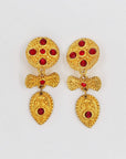 "Jacky de G" golden and red clips