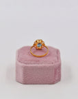 Gold-plated daisy ring