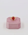 Gold-plated daisy ring