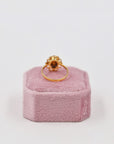 Gold-plated daisy ring