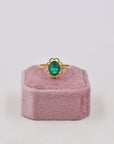 Gold-plated daisy ring